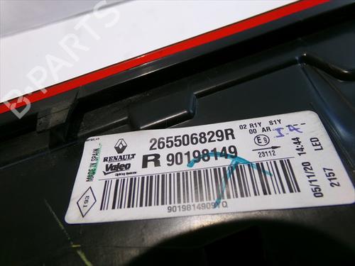 Right tailgate light RENAULT MEGANE IV Hatchback (B9A/M/N_) 1.5 Blue dCi 115 (B9A6) | BP32185416C80 