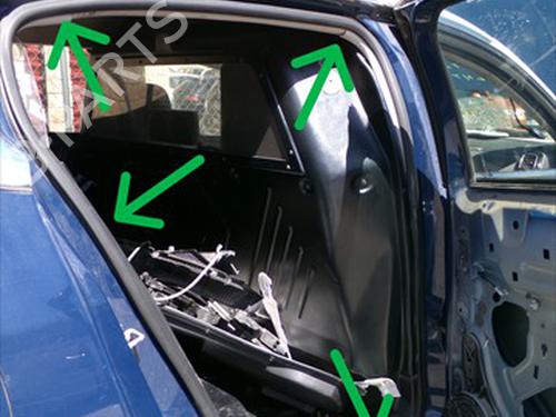 Used Rubber door seal Rubber door seal CITROËN C5 AIRCROSS (A_) 1.2 PureTech 130 (ARHNSJ) (131 hp) 33538751 33538751