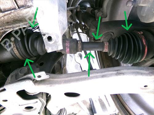 Used Left front driveshaft Left front driveshaft MAZDA 3 Saloon (BL) 1.6 MZR CD (BL12) (109 hp) 33265407 33265407