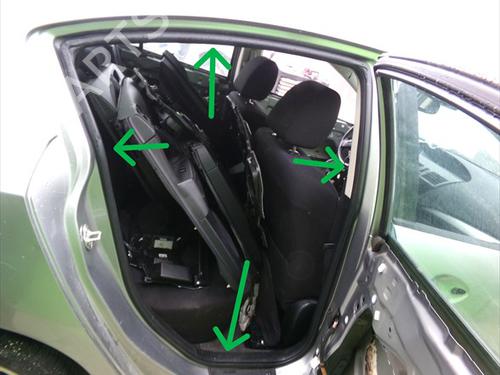 Used Rubber door seal Rubber door seal MAZDA 3 Saloon (BL) 1.6 MZR CD (BL12) (109 hp) 33265402 33265402