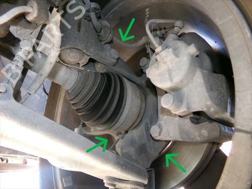 Left front steering knuckle RENAULT ESPACE IV (JK0/1_) 2.0 dCi (JK01, JK02, JK1J, JK1K, JK1H) | BP40597767M25 - Image 2