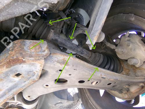 Used Left front driveshaft Left front driveshaft SEAT CORDOBA (6L2) 1.9 SDI (64 hp) 31847735 31847735