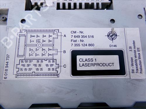 Radio OPEL COMBO Box Body/MPV (X12) 1.3 CDTI (B05) | BP27444178E6 - Image 3