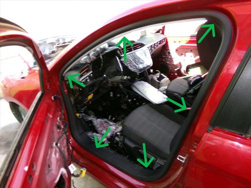 Used Rubber door seal Rubber door seal OPEL CORSA F (P2JO) 1.2 (68) (75 hp) 40179449 40179449