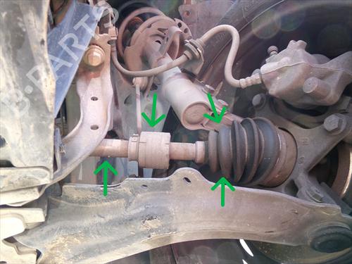 Used Left front driveshaft Left front driveshaft RENAULT CAPTUR I (J5_, H5_) 1.5 dCi 90 (J5N4, J5M5, J5MW, J5M6, J5AL, J5AJ) (90 hp) 34535109 34535109