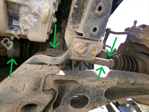 Used Left front driveshaft Left front driveshaft MITSUBISHI OUTLANDER III (GG_W, GF_W, ZJ, ZL, ZK) 2.0 Hybrid 4WD (GG2W) (200 hp) 33423334 33423334