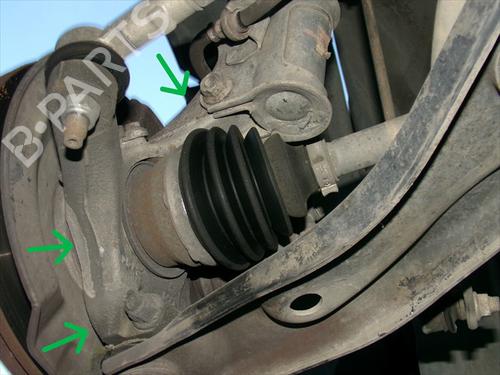 Used Left front steering knuckle Left front steering knuckle SUZUKI SWIFT III (MZ, EZ) 1.3 DDiS (RS413D) (75 hp) 40179658 40179658