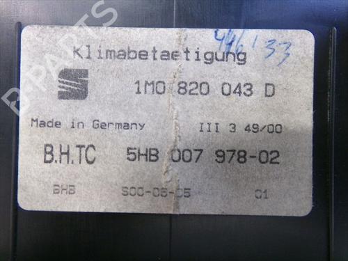 Climate control SEAT LEON (1M1) 1.9 TDI | BP40279493I5 - Image 4