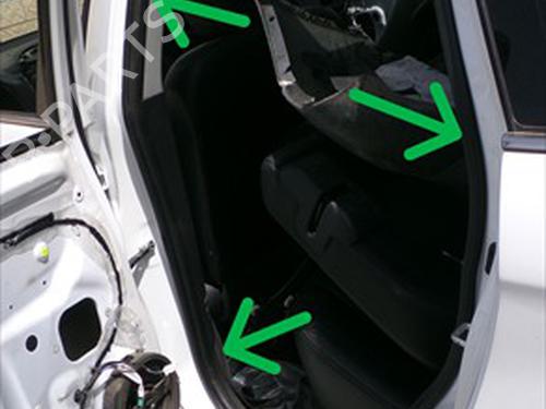 Used Rubber door seal Rubber door seal MITSUBISHI ASX (GA_W_) 1.8 DI-D (GA6W) (150 hp) 34180614 34180614