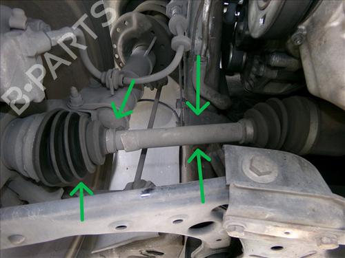 Used Right front driveshaft Right front driveshaft FIAT BRAVO II (198_) 1.6 D Multijet (198AXL1B) (120 hp) 29837151 29837151