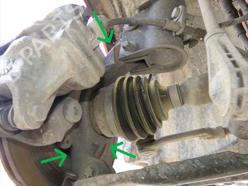 Used Right front steering knuckle Right front steering knuckle OPEL CORSA F (P2JO) 1.2 (68) (75 hp) 40179464 40179464