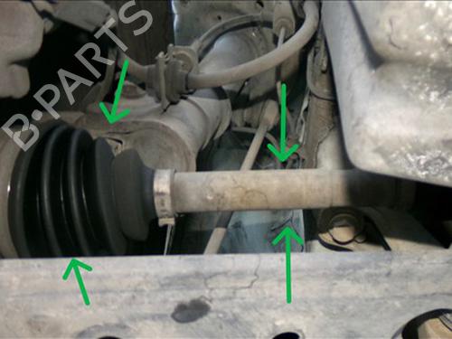 Used Right front driveshaft Right front driveshaft CITROËN NEMO Box Body/MPV (AA_) 1.3 BlueHDi 80 (80 hp) 31020220 31020220