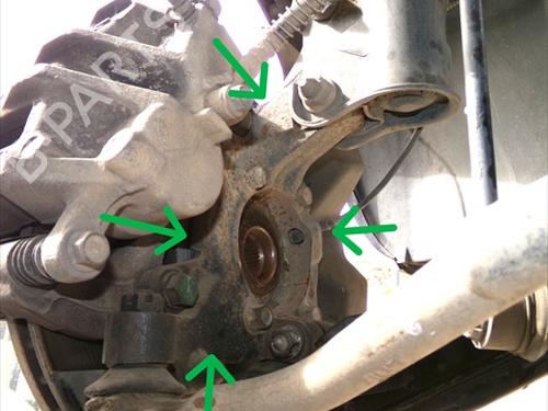 Used Left front steering knuckle Left front steering knuckle HYUNDAI SANTA FÉ II (CM) 2.2 CRDi GLS (150 hp) 40597706 40597706