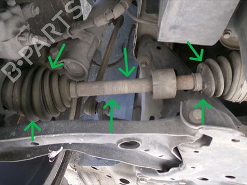 Used Right front driveshaft Right front driveshaft FORD FIESTA VI (CB1, CCN) 1.6 TDCi (95 hp) 36156164 36156164