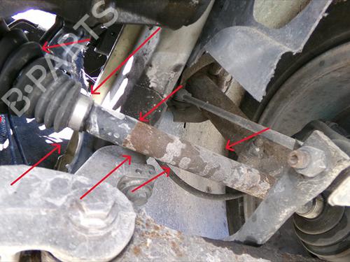 Used Left front driveshaft VW GOLF PLUS V (5M1, 521) 1.2 TSI (105 hp) 31798841