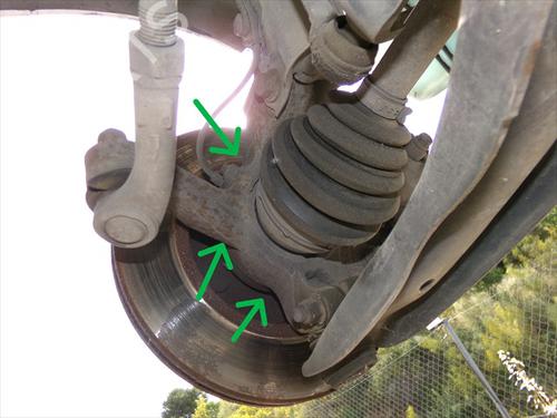 Used Left front steering knuckle Left front steering knuckle FORD FIESTA VI (CB1, CCN) 1.6 TDCi (95 hp) 36156162 36156162