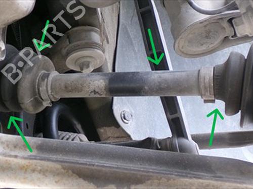 Used Left front driveshaft Left front driveshaft OPEL ASTRA H (A04) 1.6 (L48) (105 hp) 33904855 33904855