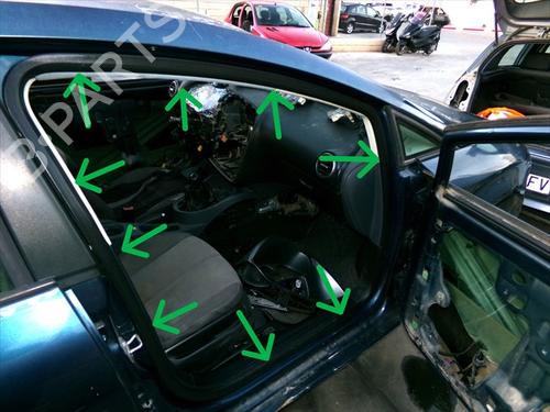 Used Rubber door seal Rubber door seal SEAT LEON (1P1) 2.0 TDI (140 hp) 40443395 40443395