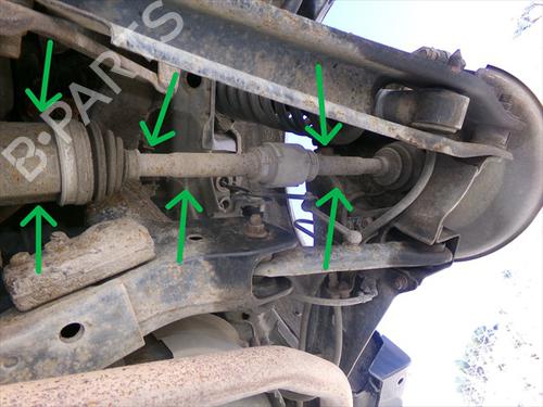 Used Right rear driveshaft Right rear driveshaft MITSUBISHI OUTLANDER III (GG_W, GF_W, ZJ, ZL, ZK) 2.0 Hybrid 4WD (GG2W) (200 hp) 33423340 33423340