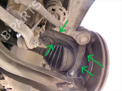 Used Right front steering knuckle Right front steering knuckle CITROËN C-ELYSEE (DD_) 1.5 BlueHDi 100 (102 hp) 39021614 39021614