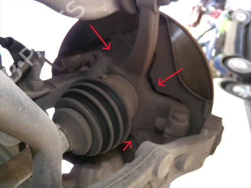 Used Left front steering knuckle Left front steering knuckle FIAT PANDA (169_) 1.2 (169.AXB11, 169.AXB1A) (60 hp) 34428882 34428882