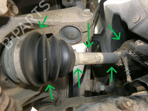 Used Right front driveshaft Right front driveshaft 39635084 39635084