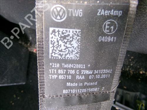 Front right seatbelt VW TOURAN (1T3) 1.6 TDI | BP28070122I25 - Image 2