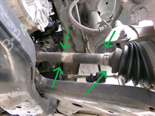 Used Left front driveshaft Left front driveshaft HYUNDAI SANTA FÉ I (SM) 2.0 CRDi 4x4 (125 hp) 30796472 30796472
