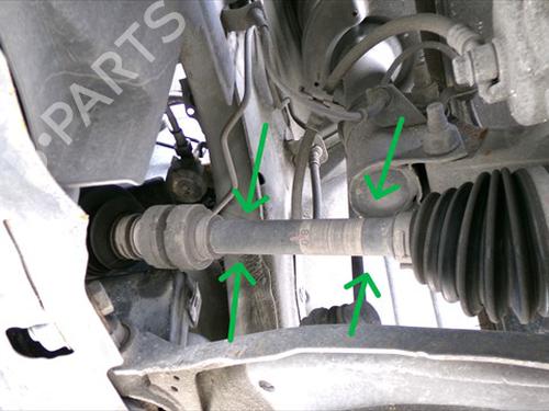 Used Left front driveshaft Left front driveshaft NISSAN QASHQAI +2 (JJ10E) 1.5 dCi (110 hp) 33688224 33688224