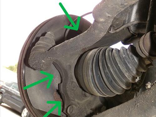 Used Left front steering knuckle Left front steering knuckle NISSAN X-TRAIL II (T31) 2.0 dCi 4x4 (150 hp) 35750924 35750924