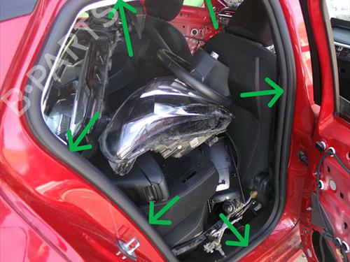 Used Rubber door seal Rubber door seal OPEL CORSA F (P2JO) 1.2 (68) (75 hp) 40179448 40179448