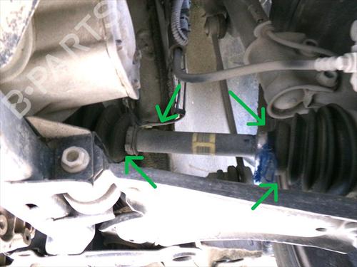 Used Left front driveshaft Left front driveshaft OPEL MERIVA A MPV (X03) 1.7 CDTI (E75) (100 hp) 33952647 33952647