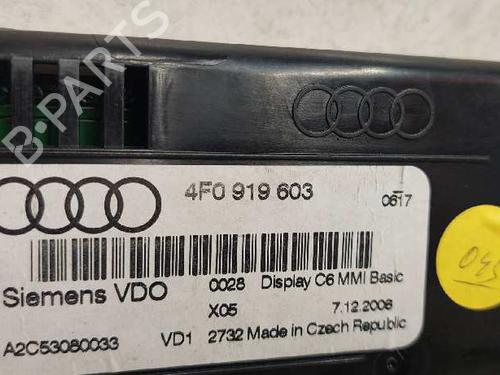 Display monitor AUDI A6 C6 (4F2) | BP28993677C48