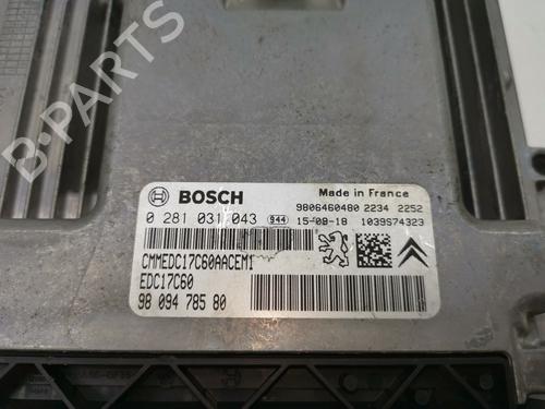 Engine control unit (ECU) CITROËN BERLINGO MULTISPACE (B9) 1.6 HDi 90 4x4 | BP30884782M57