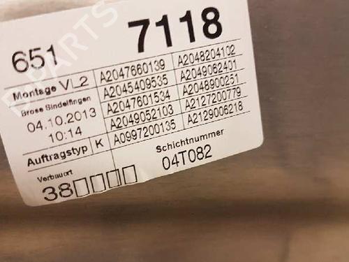 Front left window mechanism MERCEDES-BENZ C-CLASS (W204)  | BP28999586C22