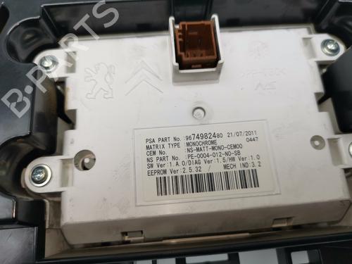 Instrument cluster PEUGEOT 3008 I MPV (0U_)  | BP28991577C47 