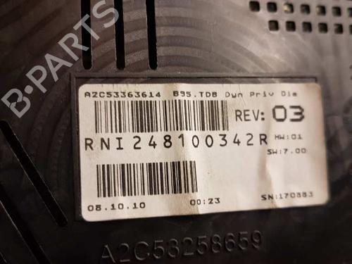 Instrument cluster RENAULT MEGANE III Coupe (DZ0/1_)  | BP28982782C47 