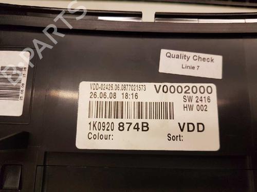 Instrument cluster VW GOLF V (1K1)  | BP28988163C47 