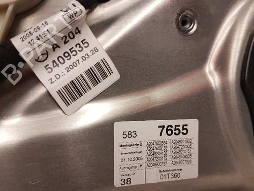 Rudehejsemekanisme ventre foran MERCEDES-BENZ C-CLASS (W204)  | BP28999587C22 