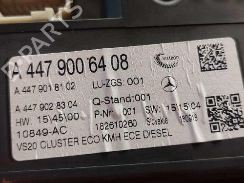 Instrument cluster MERCEDES-BENZ VITO Bus (W639) 113 CDI (639.701, 639.703, 639.705) | BP28996428C47 