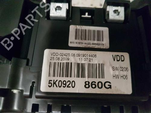 Instrument cluster VW GOLF VI (5K1)  | BP28991934C47 