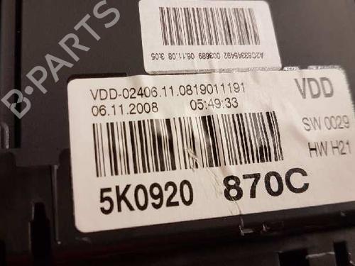 Instrument cluster VW GOLF VI (5K1)  | BP28991935C47 