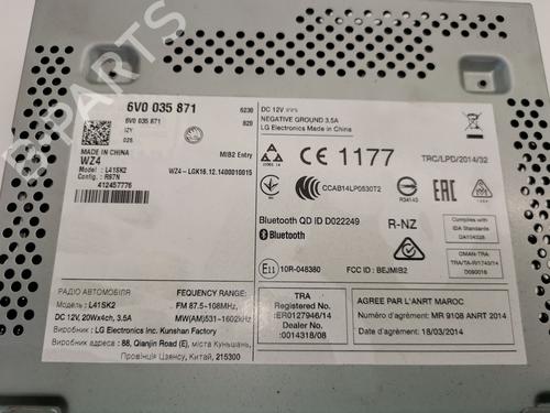 Radio SKODA FABIA III (NJ3) 1.4 TDI | BP28995505E6 