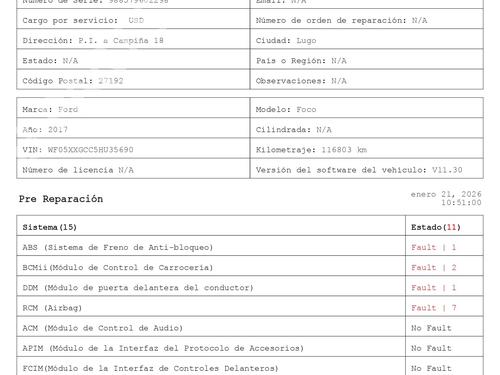 Front left window mechanism FORD FOCUS III  | BP31946739C22 