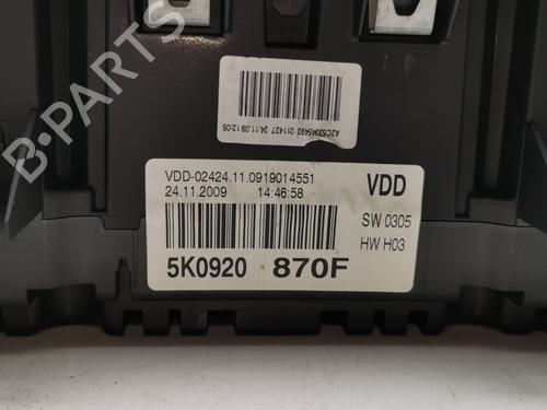 Instrument cluster VW GOLF VI (5K1) | BP31887952C47