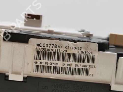 Instrument cluster PEUGEOT 508 I (8D_) 2.0 BlueHDi 150 | BP28999935C47 