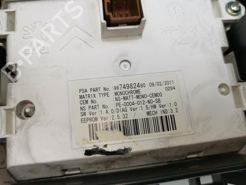 Instrument cluster PEUGEOT 3008 I MPV (0U_)  | BP29953494C47