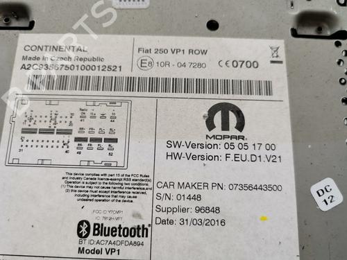 Radio PEUGEOT BOXER Van 2.2 HDi 110 | BP39443041E6 - Image 3
