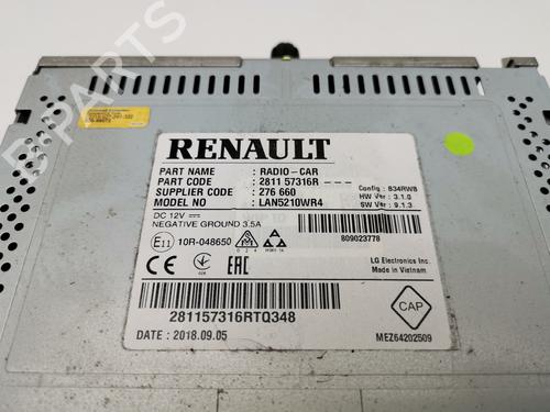 Bilradio RENAULT CLIO IV (BH_)  | BP28995464E6