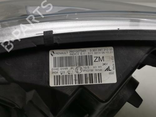 Right headlight RENAULT CAPTUR I (J5_, H5_) 1.5 dCi 90 (J5N4, J5M5, J5MW, J5M6, J5AL, J5AJ) | BP39442337C29  - Image 6